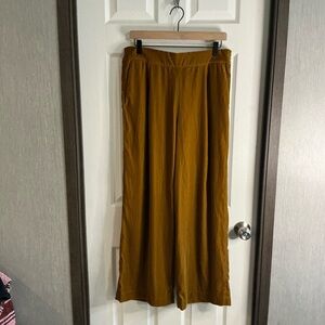 GAP Wide-Leg Jumpsuit Pants in Mustard